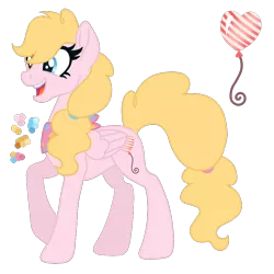 Size: 900x900 | Tagged: safe, artist:magicuniclaws, derpibooru import, oc, pegasus, pony, balloon, female, heart balloon, image, mare, parents:derpypie, png, simple background, solo, transparent background