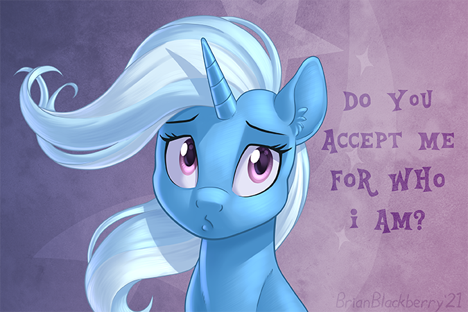 Size: 675x450 | Tagged: safe, artist:brianblackberry, derpibooru import, trixie, pony, unicorn, ear fluff, image, png, solo