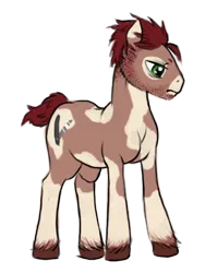 Size: 768x1024 | Tagged: safe, alternate version, artist:multiverseequine, derpibooru import, oc, oc:switchblade, unofficial characters only, earth pony, pony, derpibooru exclusive, earth pony oc, frown, image, looking down, male, png, short hair, simple background, solo, transparent background, unshorn fetlocks
