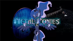 Size: 1280x720 | Tagged: safe, artist:metal ponies, derpibooru import, edit, edited screencap, screencap, princess luna, alicorn, electric guitar, female, guitar, heavy metal, image, jpeg, metal, metal ponies, music, musical instrument, solo, youtube