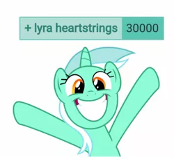 Size: 1496x1352 | Tagged: safe, derpibooru import, lyra heartstrings, unicorn, derpibooru, 30000, cute, happy, image, jpeg, lyrabetes, meta, milestone, tags