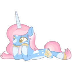 Size: 750x750 | Tagged: safe, artist:kryptidkitty, derpibooru import, oc, unofficial characters only, pony, unicorn, image, lying down, png, prone, simple background, smiling, solo, squishy cheeks, transparent background, unshorn fetlocks, yellow eyes