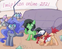 Size: 2748x2181 | Tagged: safe, artist:开清, derpibooru import, oc, oc:anonfilly, oc:conpone, oc:contard, pony, /mlp/, /mlp/ con, female, filly, image, png