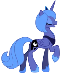 Size: 6712x8000 | Tagged: safe, artist:laszlvfx, derpibooru import, princess luna, pony, absurd resolution, image, png, s1 luna, simple background, solo, transparent background, vector