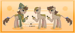 Size: 3428x1524 | Tagged: safe, artist:moonnightshadow-mlp, derpibooru import, oc, kirin, bald, clothes, image, male, pipe, png, reference sheet, solo