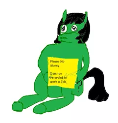 Size: 587x608 | Tagged: safe, derpibooru import, oc, oc:anon-mare, oc:anonfilly, pony, 1000 hours in ms paint, begging, female, filly, homeless, image, looking at you, offscreen character, png, pov, sad