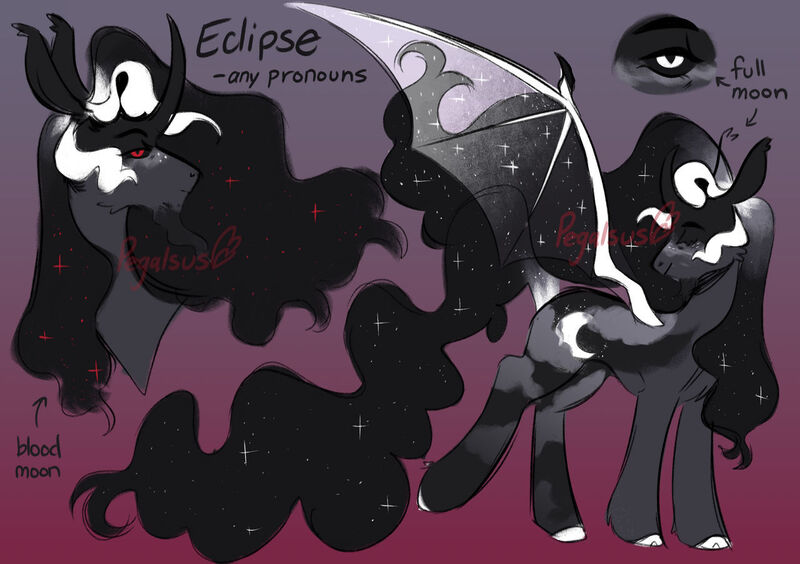 Size: 1280x903 | Tagged: safe, artist:pegalsus, derpibooru import, oc, oc:eclipse, alicorn, bat pony, bat pony alicorn, pony, bat wings, horn, image, jpeg, male, solo, stallion, wings