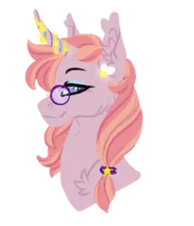 Size: 350x409 | Tagged: safe, artist:cactiflowers, derpibooru import, oc, pony, unicorn, bust, image, png, portrait, simple background, solo, transparent background