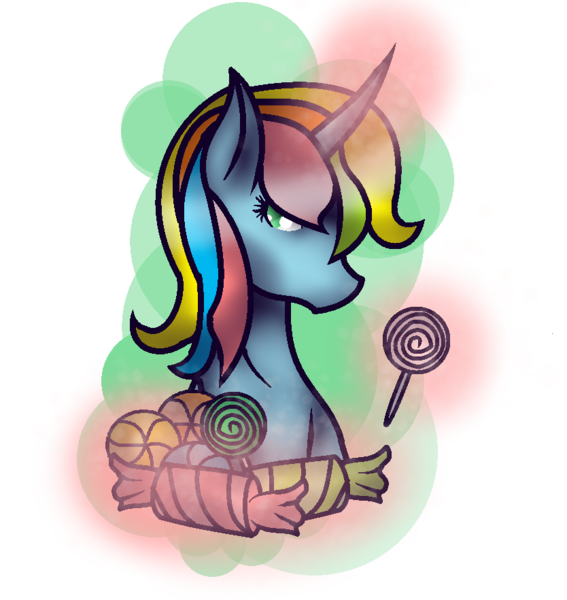 Size: 834x882 | Tagged: safe, artist:aonairfaol, derpibooru import, oc, unofficial characters only, pony, unicorn, bust, candy, eyelashes, food, glowing horn, horn, image, lollipop, magic, png, simple background, solo, telekinesis, transparent background, unicorn oc