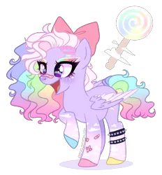 Size: 1300x1400 | Tagged: safe, artist:gihhbloonde, derpibooru import, oc, pegasus, pony, bow, female, hair bow, image, magical lesbian spawn, mare, offspring, parent:pinkie pie, parent:rainbow dash, parents:pinkiedash, png, simple background, solo, transparent background