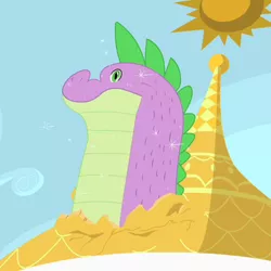 Size: 1000x1000 | Tagged: safe, derpibooru import, screencap, spike, dragon, the cutie mark chronicles, boi, canterlot, cropped, cutie mark chronicles spike, image, meme, png, you know for kids