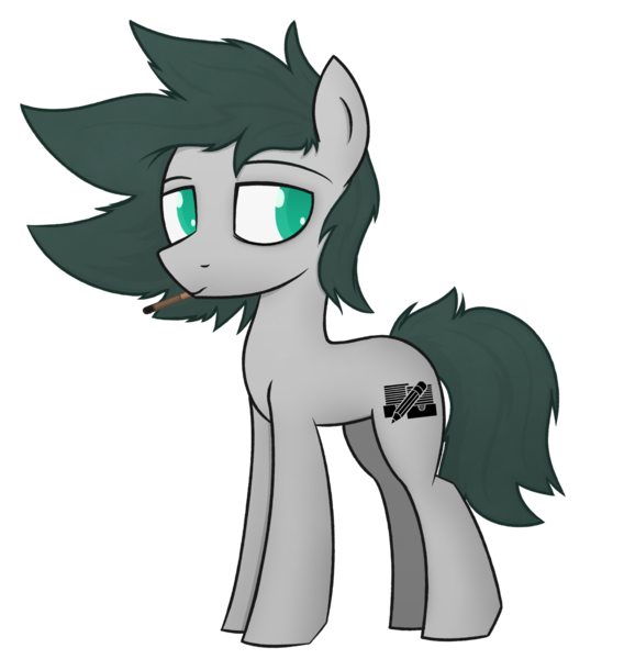 Size: 1968x2078 | Tagged: safe, artist:superderpybot, ponybooru import, oc, oc:pencil pusher, unofficial characters only, earth pony, pony, cigarette, image, png, ponybooru collab 2021, simple background, smoking, solo, transparent background