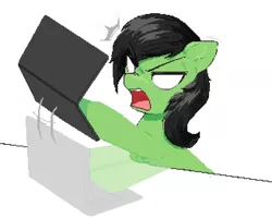 Size: 1968x1572 | Tagged: safe, artist:some_ponu, derpibooru import, oc, oc:anon, pony, angry, female, filly, image, meme, png, rage, rage face, rage quit, this will end in property damage