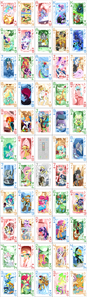 Size: 1077x3659 | Tagged: safe, artist:ca(oh)2, derpibooru import, angel bunny, apple bloom, applejack, autumn blaze, big macintosh, bon bon, bulk biceps, chancellor neighsay, coco pommel, cozy glow, daring do, daybreaker, derpy hooves, diamond tiara, discord, doctor caballeron, doctor whooves, fancypants, flam, flash magnus, fleur-de-lis, flim, fluttershy, granny smith, king sombra, lightning dust, limestone pie, luster dawn, lyra heartstrings, marble pie, maud pie, meadowbrook, mistmane, nightmare moon, nurse redheart, octavia melody, pinkie pie, pony of shadows, princess cadance, princess celestia, princess flurry heart, princess luna, queen chrysalis, rainbow dash, rarity, rockhoof, scootaloo, shining armor, silver spoon, snails, snips, somnambula, spike, starlight glimmer, star swirl the bearded, stygian, sugar belle, sunburst, sunset shimmer, sweetie belle, sweetie drops, tempest shadow, time turner, trixie, twilight sparkle, twilight sparkle (alicorn), vinyl scratch, zecora, zephyr breeze, alicorn, kirin, flim flam brothers, image, png, poker, royal guard, wonderbolts