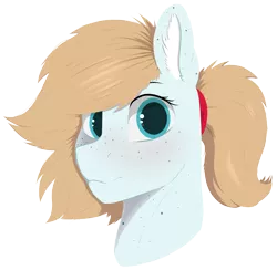 Size: 3090x3016 | Tagged: safe, artist:cold blight, derpibooru import, oc, oc:cold blight, unofficial characters only, blushing, cute, floppy ears, freckles, image, png, ponytail, simple background, smiling, transparent background