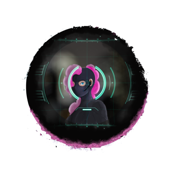 Size: 1280x1280 | Tagged: safe, artist:nocturnefrost, derpibooru import, pinkie pie, human, alternate hairstyle, balaclava, earpiece, female, humanized, image, pinkie spy, png, simple background, solo, spy suit, transparent background