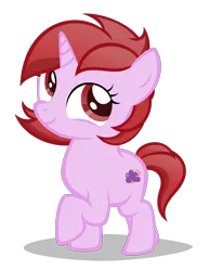 Size: 1640x2120 | Tagged: safe, artist:strategypony, derpibooru import, oc, oc:dawnfire, unofficial characters only, pony, unicorn, female, filly, horn, image, looking up, png, simple background, smiling, solo, transparent background, unicorn oc