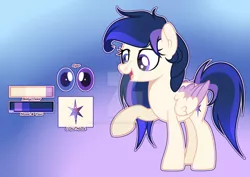 Size: 1920x1363 | Tagged: safe, artist:stardustshadowsentry, derpibooru import, oc, oc:nighttime constellation, pegasus, pony, deviantart watermark, female, image, jpeg, mare, obtrusive watermark, reference sheet, solo, watermark