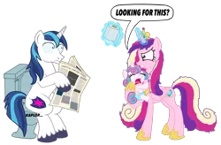 Size: 2702x1775 | Tagged: safe, anonymous artist, derpibooru import, princess cadance, princess flurry heart, shining armor, alicorn, pony, unicorn, angry, bloodshot eyes, but why, crying, eyes closed, father and child, father and daughter, female, gritted teeth, image, implied pooping, levitation, magic, male, messy mane, mother and child, mother and daughter, newspaper, open mouth, parenting, png, revenge, shocked, sweat, sweatdrop, telekinesis, toilet, toilet paper, wide eyes