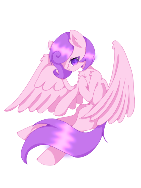 Size: 2165x2886 | Tagged: safe, artist:bonecrow, derpibooru import, oc, oc:candlelight warmth, unofficial characters only, pegasus, pony, unicorn, chest fluff, female, horn, image, mare, png, simple background, spread wings, unicorn oc, wings