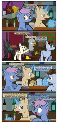 Size: 1920x4081 | Tagged: safe, artist:alexdti, derpibooru import, oc, oc:cicada, oc:galloway, oc:hops barley, oc:malachi maker, oc:sluggo, oc:swan dive, unofficial characters only, bat pony, changeling, earth pony, gryphon, pegasus, pony, comic:misery loves company, comic, female, image, jpeg, male, mare, stallion