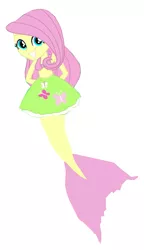 Size: 713x1239 | Tagged: safe, derpibooru import, fluttershy, mermaid, equestria girls, image, ping, png, simple background, white background