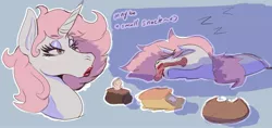 Size: 1743x821 | Tagged: safe, artist:radicalweegee, derpibooru import, oc, candy, food, image, jpeg, sleeping, sleeping beauty, sncks, sweets