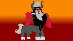 Size: 3264x1836 | Tagged: safe, artist:the double u, derpibooru import, lord tirek, centaur, gradient background, image, jpeg, looking at you, muscles, solo