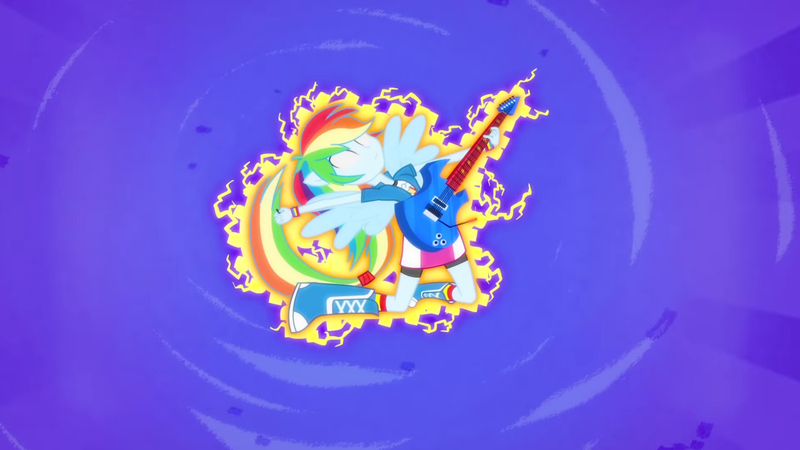 Size: 3410x1920 | Tagged: safe, derpibooru import, screencap, rainbow dash, equestria girls, guitar centered, rainbow rocks, boots, clothes, cutie mark, cutie mark on clothes, female, glowing eyes, guitar, high res, image, jpeg, musical instrument, ponied up, shoes, solo, spread wings, wings