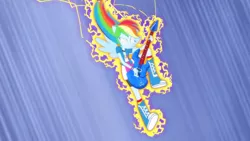 Size: 3410x1920 | Tagged: safe, derpibooru import, screencap, rainbow dash, equestria girls, guitar centered, rainbow rocks, boots, clothes, cutie mark, cutie mark on clothes, female, glowing eyes, guitar, high res, image, jpeg, musical instrument, ponied up, shoes, solo