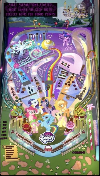 Size: 525x925 | Tagged: safe, derpibooru import, applejack, fluttershy, pinkie pie, rainbow dash, rarity, spike, twilight sparkle, apple arcade, image, jpeg, mane seven, mane six, pinball, pinball machine