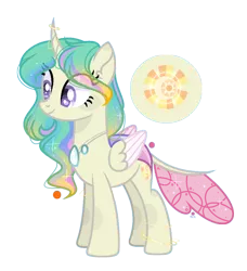 Size: 998x1092 | Tagged: safe, artist:moonnightshadow-mlp, derpibooru import, oc, oc:sunrise, changepony, hybrid, female, image, offspring, parent:princess celestia, parents:thoralestia, parent:thorax, png, simple background, solo, transparent background