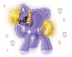 Size: 2048x1638 | Tagged: artist needed, safe, alternate version, derpibooru import, oc, oc:lila lilark, pegasus, pony, birthmark, cutie mark, image, jpeg, solo, sunglasses