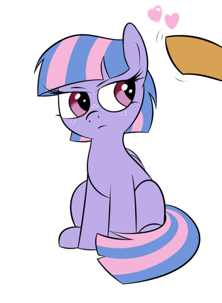 Size: 1897x2589 | Tagged: artist needed, source needed, safe, ponybooru import, wind sprint, pegasus, pony, female, filly, floating heart, freckles, heart, image, offscreen character, png, simple background, sitting, transparent background, unamused