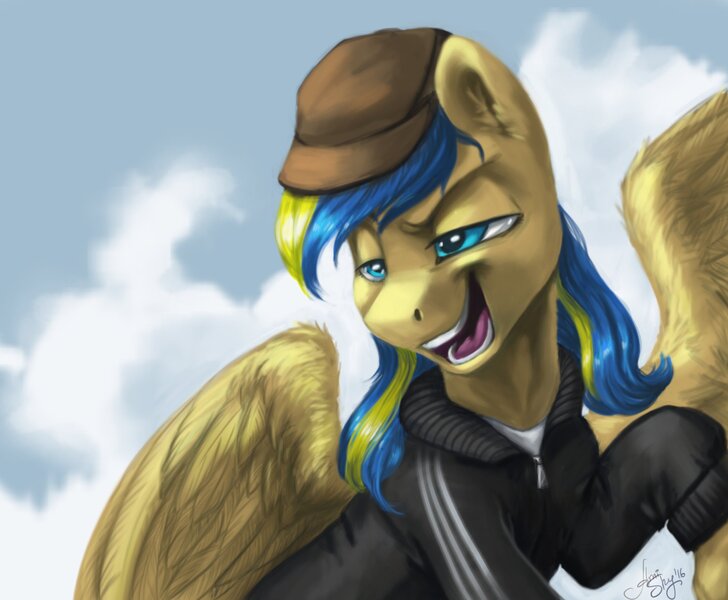 Size: 2057x1696 | Tagged: safe, artist:rillakim_long, derpibooru import, ponified, pegasus, pony, image, jpeg, nation ponies, solo, ukraine