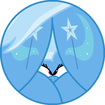 Size: 435x435 | Tagged: safe, artist:mega-poneo, derpibooru import, trixie, pony, unicorn, ball, both cutie marks, curled up, female, image, mare, morph ball, png, solo, trixieball