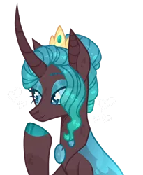 Size: 1280x1559 | Tagged: safe, artist:lilywolfpie-yt, derpibooru import, oc, oc:ambrosia, changepony, hybrid, bust, female, image, png, portrait, simple background, solo, transparent background