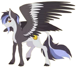 Size: 3428x3064 | Tagged: safe, artist:nocti-draws, derpibooru import, oc, oc:ghost, unofficial characters only, hybrid, kirin, pegasus, image, png, solo