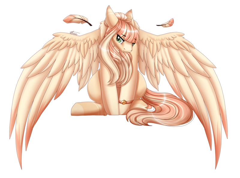 Size: 2841x2110 | Tagged: safe, artist:inspiredpixels, derpibooru import, oc, unofficial characters only, pegasus, pony, feather, female, image, mare, png, simple background, solo, spread wings, transparent background, wings