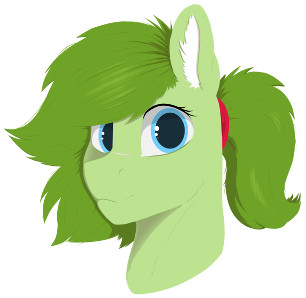 Size: 3090x3016 | Tagged: safe, artist:cold blight, derpibooru import, oc, oc:lief, unofficial characters only, cute, female, floppy ears, image, lineless, png, ponytail, simple background, smiling, transparent background
