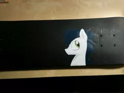 Size: 4160x3120 | Tagged: safe, artist:sefastpone, derpibooru import, soarin', pegasus, pony, bust, image, irl, jpeg, male, photo, skateboard, stallion