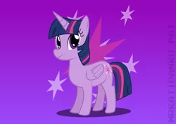 Size: 3508x2480 | Tagged: safe, artist:mrkat7214, derpibooru import, twilight sparkle, twilight sparkle (alicorn), alicorn, pony, folded wings, high res, horn, image, looking at you, png, smiling, solo, vector, wings