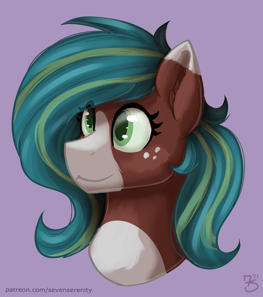 Size: 5166x5832 | Tagged: safe, artist:sevenserenity, derpibooru import, earth pony, pony, bust, cute, detailed, image, name needed, painted, png, portrait