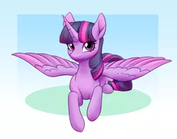 Size: 2800x2200 | Tagged: safe, artist:anvalina, derpibooru import, twilight sparkle, twilight sparkle (alicorn), alicorn, pony, female, high res, image, looking at you, lying down, mare, png, prone, solo, spread wings, wings