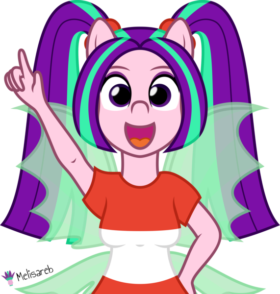 Size: 4000x4202 | Tagged: safe, alternate version, artist:melisareb, derpibooru import, part of a set, aria blaze, equestria girls, .svg available, absurd resolution, crossover, female, fin wings, image, looking at you, pigtails, png, pun, rhythm heaven, simple background, solo, the dazzles, transparent background, vector, visual pun, wings