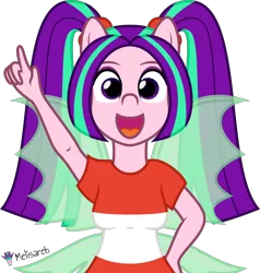 Size: 4000x4202 | Tagged: safe, alternate version, artist:melisareb, derpibooru import, part of a set, aria blaze, equestria girls, .svg available, absurd resolution, crossover, female, fin wings, image, looking at you, pigtails, png, pun, rhythm heaven, simple background, solo, the dazzles, transparent background, vector, visual pun, wings