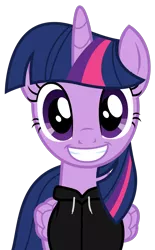 Size: 1024x1650 | Tagged: safe, artist:edy_january, derpibooru import, edit, vector edit, twilight sparkle, twilight sparkle (alicorn), alicorn, clothes, gopnik, hardbass, image, jacket, png, slav, solo, vector