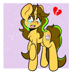 Size: 5000x5000 | Tagged: safe, artist:theawkwarddork, derpibooru import, oc, oc:awkward dork, pony, unicorn, absurd resolution, crying, femboy, freckles, heartbreak, image, makeup, male, png, sad, simple background