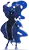 Size: 1621x2782 | Tagged: suggestive, artist:greentark46, derpibooru import, princess luna, anthro, alternate hairstyle, clothes, dress, female, hyper, hyper muscle, image, muscles, muscular female, outfit, png, ponytail, princess muscle moona, simple background, solo, transparent background