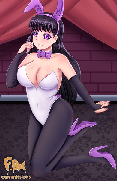 Size: 1300x2000 | Tagged: questionable, artist:focusb, derpibooru import, octavia melody, human, areola, areola slip, blushing, breasts, bunny suit, busty octavia melody, clothes, gloves, humanized, image, jpeg, long gloves, looking at you, nipples, nipple slip, nudity, socks, stockings, thigh highs, wardrobe malfunction